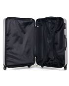 Lipari-B Reisekoffer mit 4 Rädern, 75 cm, mit einem Rad, Grau