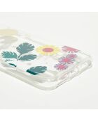 Coque en silicone iPhone XS Glitter Garden Cat transparent/multicolore