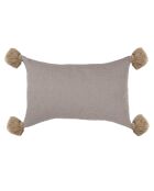 Housse de coussin chevron Stockholm taupe - 50x30 cm