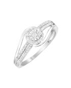 Bague Elue de ton coeur Diamants 0.12 ct or blanc