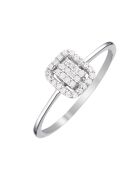 Bague Love squared Diamants 0.13 ct or blanc