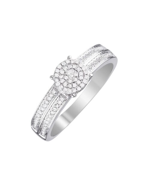 Bague Toi que j'aime Diamants 0.20 ct or blanc