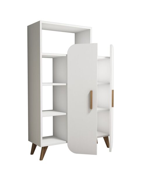Meuble de rangement Form blanc - 90x32x132 cm