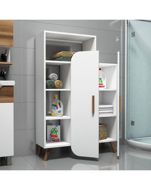 Meuble de rangement Form blanc - 90x32x132 cm