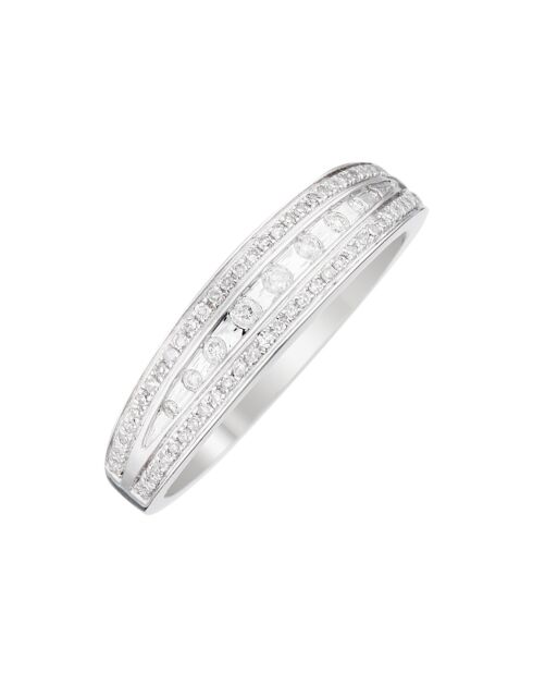 Bague Ces moments à nous Diamants 0.17 ct or blanc