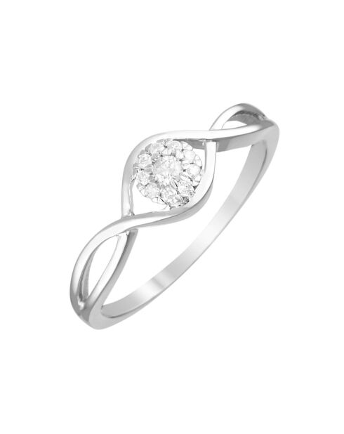 Bague Touch of Magic Or Blanc Diamants 0.11 ct