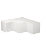 Meuble TV Compact blanc - 90x32x92 cm
