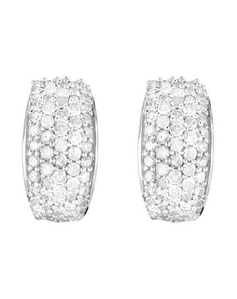One Million Diamant-Ohrringe, 0,5 Karat Weißgold, Diamanten