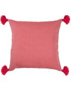 Housse de coussin chevron Stockholm rouge - 50x50 cm