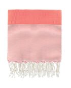 Fouta Famiglia XXL Ibiza a nido d'ape Corallo Arancio - 200x200 cm