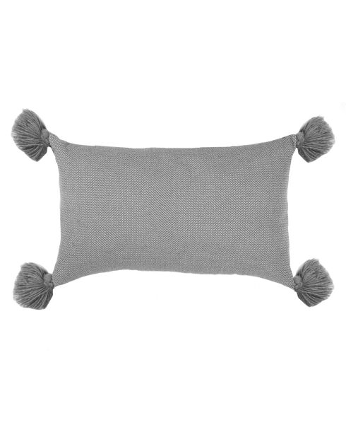 Housse de coussin chevron Stockholm gris moyen - 50x30 cm