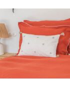 Housse de couette 100% Lin Hortense terracotta