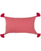 Housse de coussin chevron Stockholm rouge - 50x30 cm