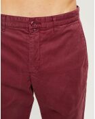 Pantalon slim chino Malmo bordeaux