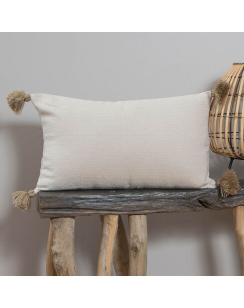 Kussenhoes Stockholm licht taupe chevron