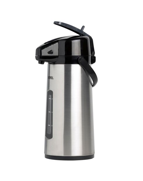 Graue/schwarze Thermoskanne mit isothermer Pumpe - 220 cl