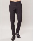 Pantalon 100% Laine Slim fit  Pittsburgh-Bm noir