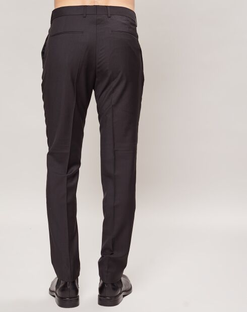 Pantalon 100% Laine fitted Paris-Bm noir