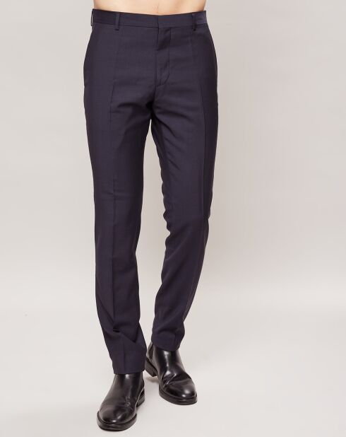 Pantalon 100% Laine Slim fit Pittsburgh-Bm bleu marine