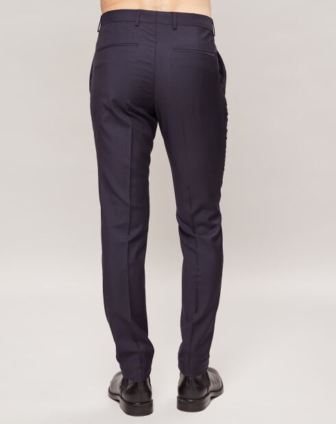 Pantalon 100% Laine Slim fit Pittsburgh-Bm bleu marine