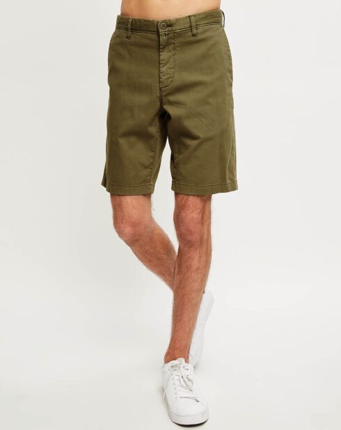 Short chino court kaki