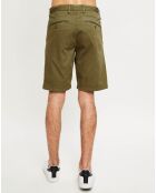 Short chino court kaki