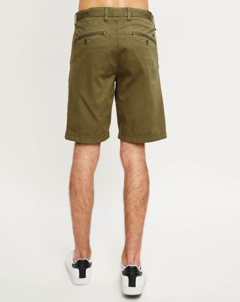 Short chino court kaki