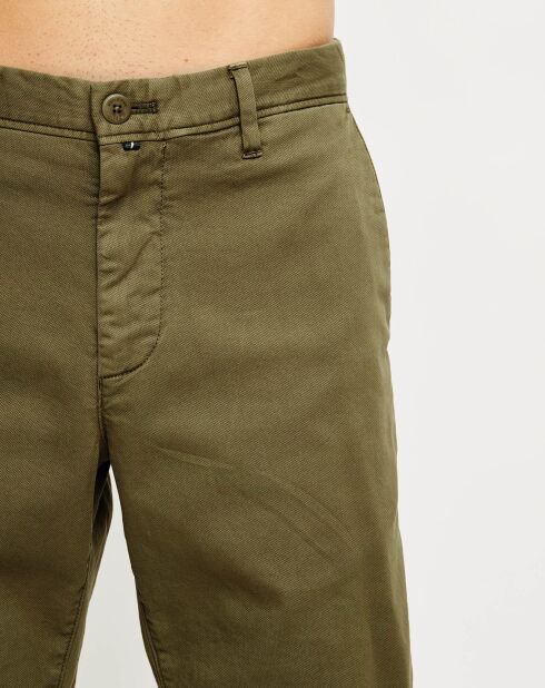 Short chino court kaki