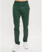 Pantalon slim chino Malmo vert foncé