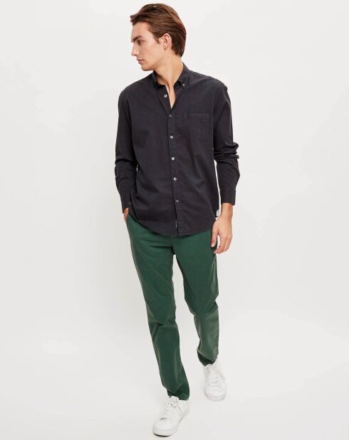 Pantalon slim chino Malmo vert foncé