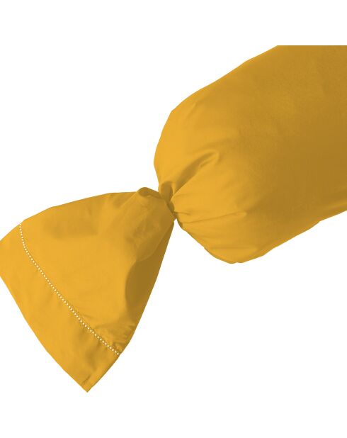 Taie de traversin 100% Satin de Coton safran