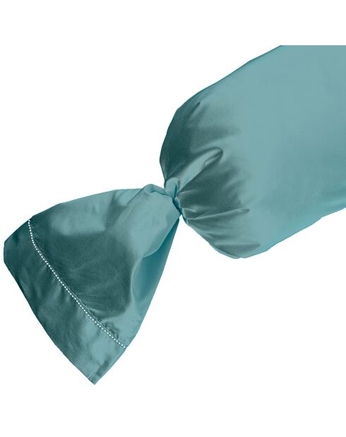 Cuscino imbottito in raso di cotone Celadon 100%