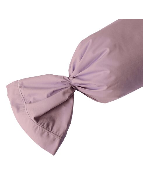 Taie de traversin 100% Percale de Coton violette