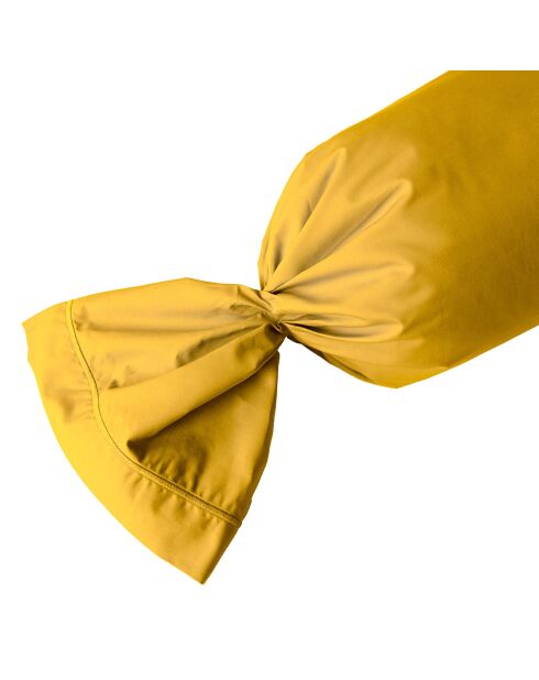Taie de traversin 100% Percale de Coton safran