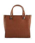 Sac à main en Cuir Fidèle cognac - 25x23x12 cm
