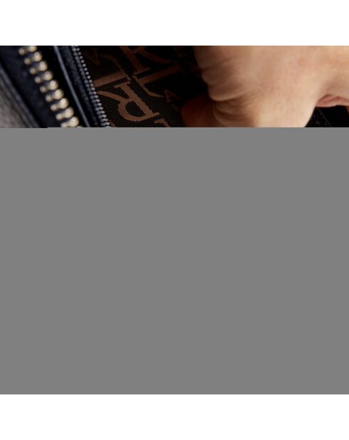 Portefeuille Paris en Cuir marine - 19x11 cm