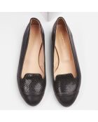 Slippers en Cuir Alinia noires