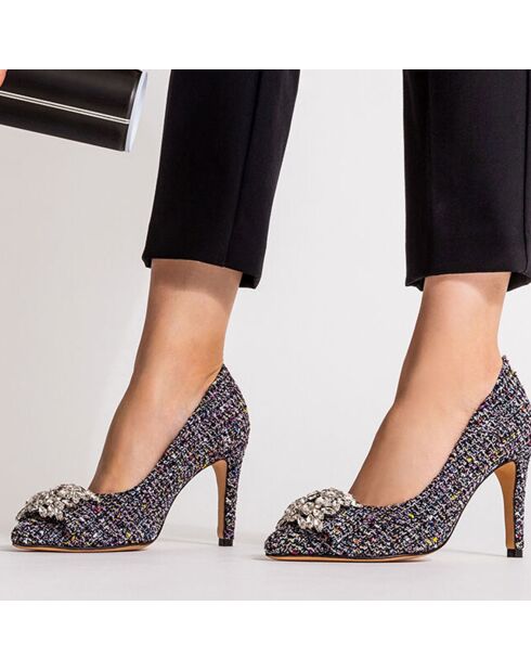 Escarpins Manifika noirs - Talon 9 cm