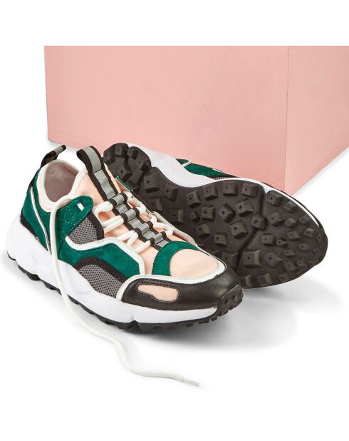 Sneakers en Cuir Popi vertes