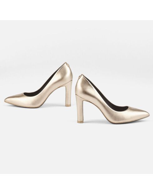 Escarpins en Cuir Romanne platine - Talon 9 cm