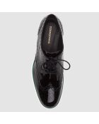 Derbies en Cuir Vernis Vallea noires - Talon 5 cm