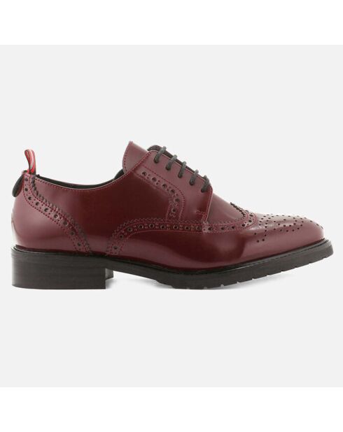 Derbies en Cuir Votel bordeaux