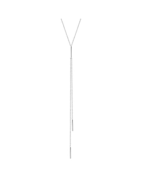 Gerhodineerde zilveren regenketting
