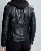 Veste en Cuir Pensacola noire