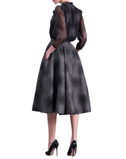 Jupe midi Sophie grise