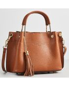 Sac à main en Cuir Lamy camel - 27x18x11 cm