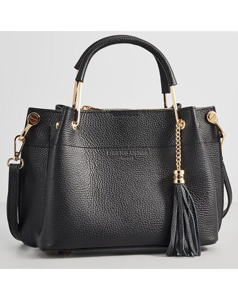 Sac à main en Cuir Lamy noir - 27x18x11 cm