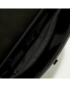 Sac bandoulière en Cuir Lena noir -  27x15x8 cm