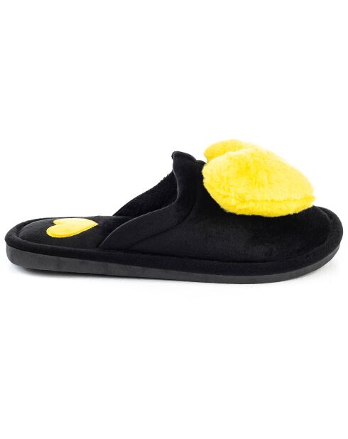 Chaussons Charlotte noir/jaune