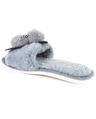 Chaussons en fausse fourrure Luna gris